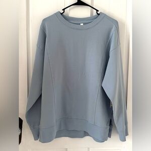 NWT Zella Soft Blue Crewneck Top